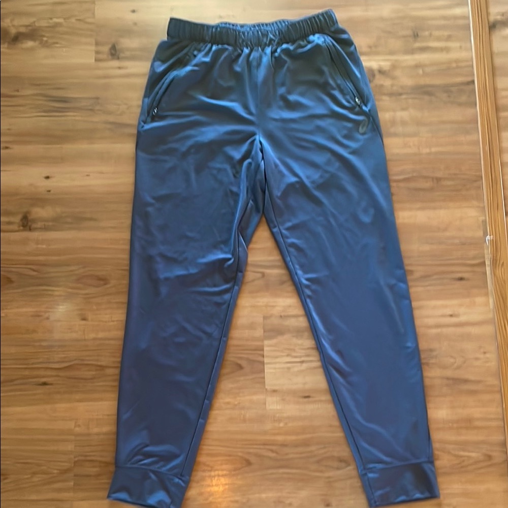 Asics Blue Sweatpants Relaxed Fit Joggers